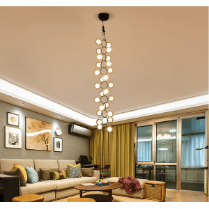 Pendant Lighting Chandelier Modern Ceiling Light Led Lamp Stainless steel Chandelier For Hotel Decorative Lighting