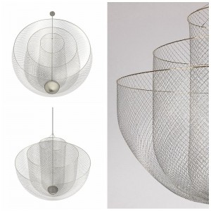 Modern Hotel Lobby Chandelier Light Home Big Round Iron Modern Pendant Lamp Decorative Chandelier Pendant Light