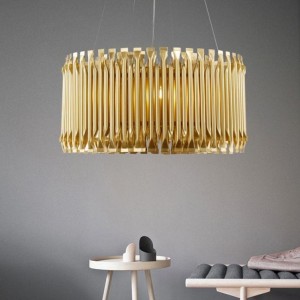 ins style  High quality gold finished  aluminum  pendant chandelier lamp for drawing room villa