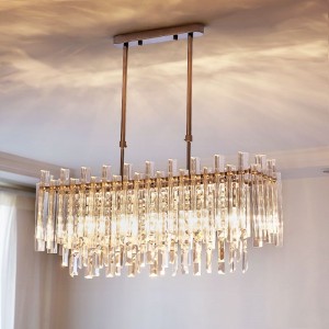 Modern latest design Hotel Decorative chrome metal K9 Crystal  Chandelier