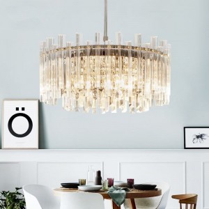 wholesale price low moq contemporary living room chandelier pendant lamp crystal  light