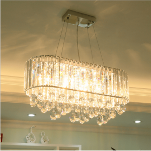 Indoor Pendant Lamp Hotel Large Led Crystal Chandelier Lighting