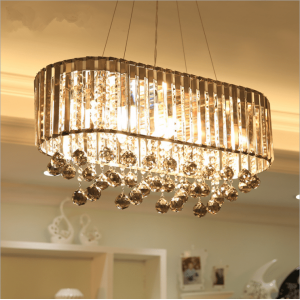 Indoor Pendant Lamp Hotel Large Led Crystal Chandelier Lighting