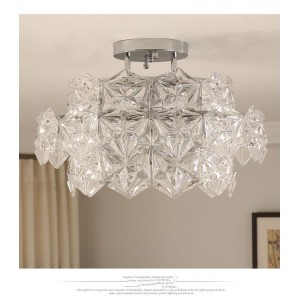 Modern lighting lamps fashion luxury bedroom glass crystal ceiling  lighting made in china