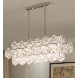 cylinder iron & crystal chrome pendant lamp for Dining room /kitchen /resturant/Hotel