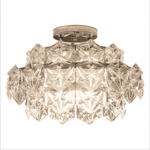 Modern lighting lamps fashion luxury bedroom glass crystal ceiling  lighting made in china