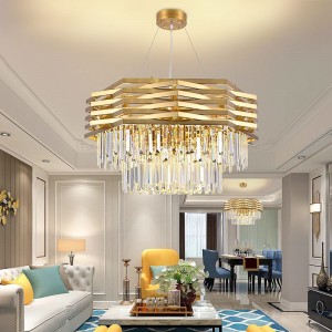 Luxury Modern Living Room Light Round Hotel Villa Crystal Chandeliers