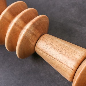 Home Decor Wooden Bead Chandelier Hanging Lamp Wood Pendant Light