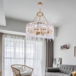 Modern  Handmake Clear Chandelier Iron Metal Art Luxury golden E14 LED Chandelier for living room