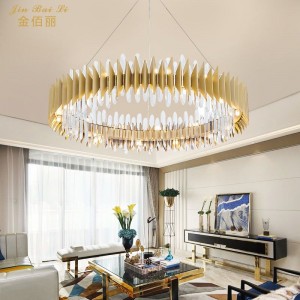 4  LED bulb  modern k9 Clear Crystal Led Round Pendant Lamp for Dining Room Decor