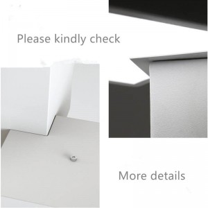 Modern cube aluminium LED simple squares banquet hall chandelier pendant lamp