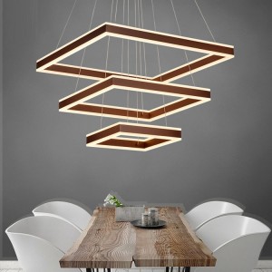 3 layer Aluminium high ceiling acrylic pendant ceiling led lights for home