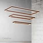 3 layer Aluminium high ceiling acrylic pendant ceiling led lights for home