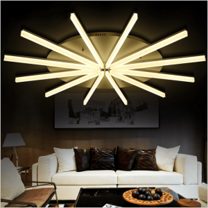 Simple modern smart remote control lamp led acrylic chandelier living room ceiling lighting