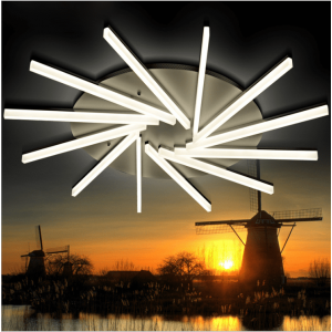 Simple modern smart remote control lamp led acrylic chandelier living room ceiling lighting