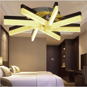 Simple modern smart remote control lamp led acrylic chandelier living room ceiling lighting