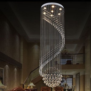 European big shopping mall decorated raindrop crystal chandelier hotel lights customized
