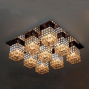 CE /Rohs/SAA/BIS/UL/ETL approved home decoration ceiling crystal light for sale
