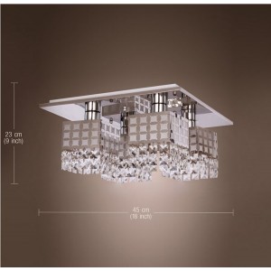 CE /Rohs/SAA/BIS/UL/ETL approved home decoration ceiling crystal light for sale