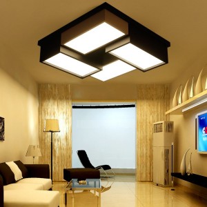 CE/ROHS/BIS/SAA/UL/ETL black&white contemporary led ceiling lamp for bedroom
