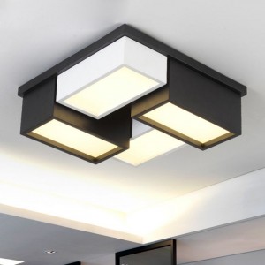 CE/ROHS/BIS/SAA/UL/ETL black&white contemporary led ceiling lamp for bedroom
