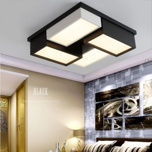 CE/ROHS/BIS/SAA/UL/ETL black&white contemporary led ceiling lamp for bedroom