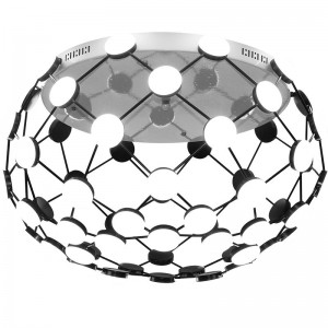 Modern living room decorative black iron led acrylic ceiling lighting