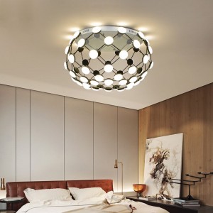 Modern living room decorative black iron led acrylic ceiling lighting
