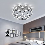 Modern living room decorative black iron led acrylic ceiling lighting