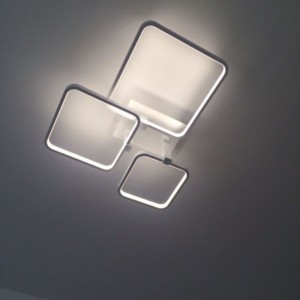 Creative European Restaurant Bedroom Living Room Four Squares LED Ceiling Lamp Big Chandelier for Home Hotel