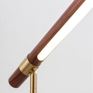 Industrial Luxury Home decorative reading light wooden color  Floor lamp For Living Room