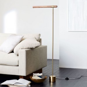 Industrial Luxury Home decorative reading light wooden color  Floor lamp For Living Room