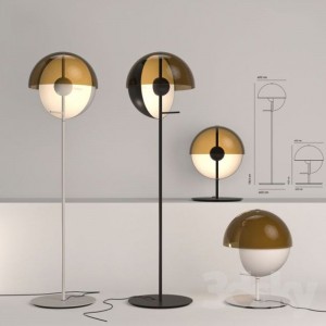 Art creative hardware led Lamp vertical glass unique decorative led floor lamp for home