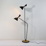 Modern decoration simple black iron reading light floor lamp for living room
