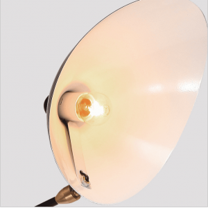 European modern wrought iron tripod one arm floor lamp for hotel