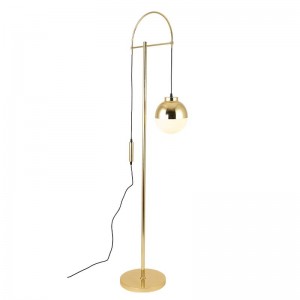 Creative House Interior Design Lamp Luxurious Bedroom Livingroom Decorative Lighting Shiny Gold Chrome Floor Light