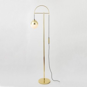 Creative House Interior Design Lamp Luxurious Bedroom Livingroom Decorative Lighting Shiny Gold Chrome Floor Light