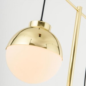 Creative House Interior Design Lamp Luxurious Bedroom Livingroom Decorative Lighting Shiny Gold Chrome Floor Light