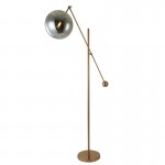 CE/RoHS/SAA lighting Contemporary Smokey /Amber Glass 60W indoor floor lamp