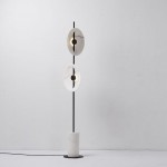 Post Modern Fancy Designer Indoor Living Room Shade Marble  Floor Lamp Decorative Hotel