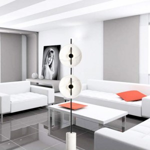Post Modern Fancy Designer Indoor Living Room Shade Marble  Floor Lamp Decorative Hotel