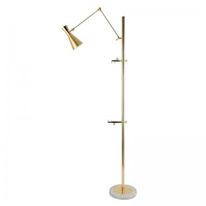 Post Modern Simple Luxury  Floor Lamps Gold Metal LED Floor Lights Villa Hotel Project Standing Lamps