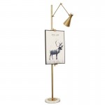 Post Modern Simple Luxury  Floor Lamps Gold Metal LED Floor Lights Villa Hotel Project Standing Lamps