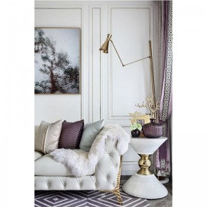 Post Modern Simple Luxury  Floor Lamps Gold Metal LED Floor Lights Villa Hotel Project Standing Lamps