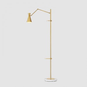 Post Modern Simple Luxury  Floor Lamps Gold Metal LED Floor Lights Villa Hotel Project Standing Lamps