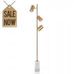 Modern Gold finished  marble Living Room Lamp Floor Lighting For Interior