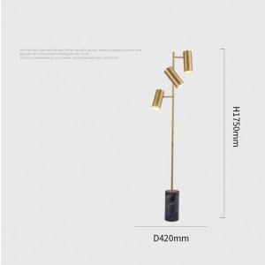 Modern Gold finished  marble Living Room Lamp Floor Lighting For Interior