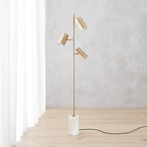 Modern Gold finished  marble Living Room Lamp Floor Lighting For Interior