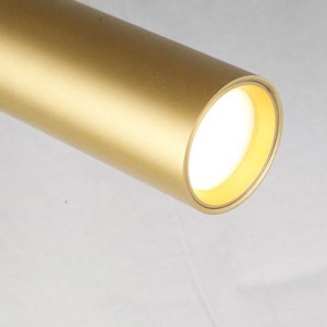 Post - modern simple design cylinder lamp Gold finished metal floor lamp