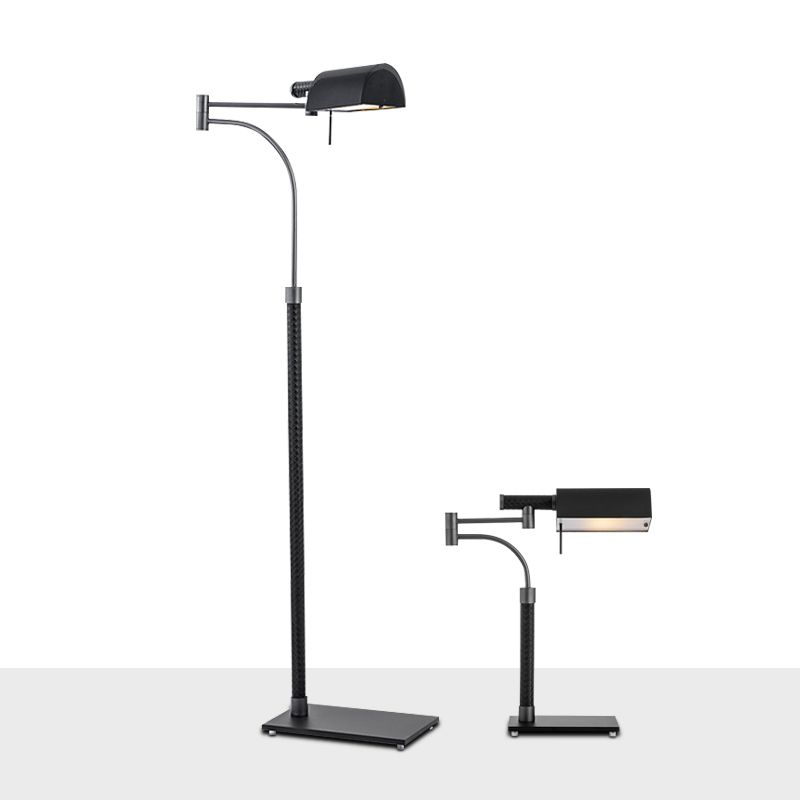 Post modern simple creative leather and metal book floor lamp